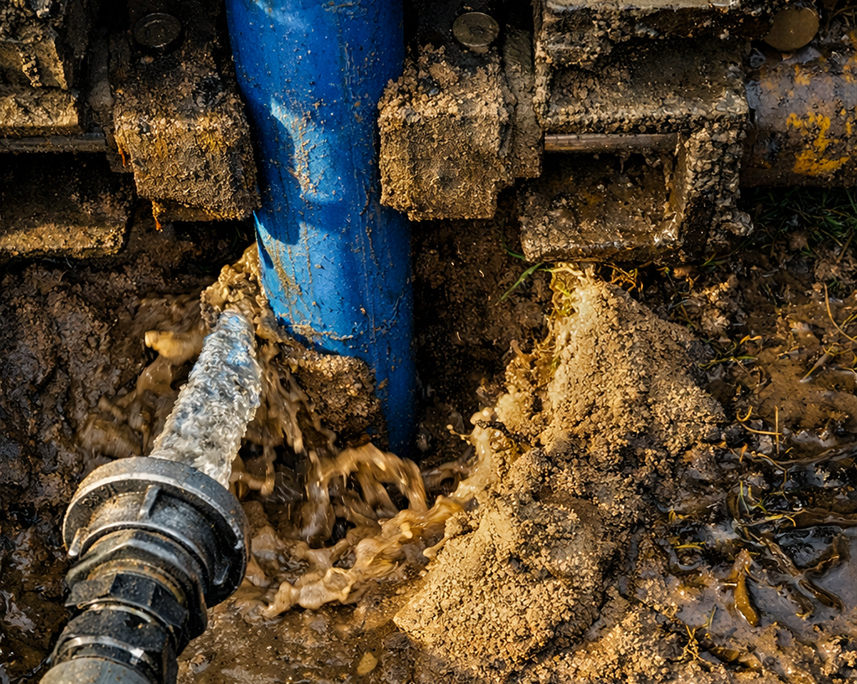 Wiercenie wiertłem w ziemi